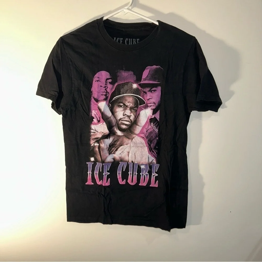 Ice Cube Black and Pink Short Sleeve Graphic Tee | S